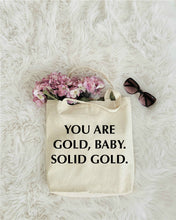 Load image into Gallery viewer, Solid Gold Canvas Small Tote
