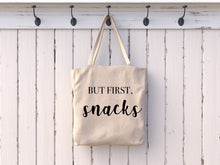Load image into Gallery viewer, Snacks Canvas Small Tote
